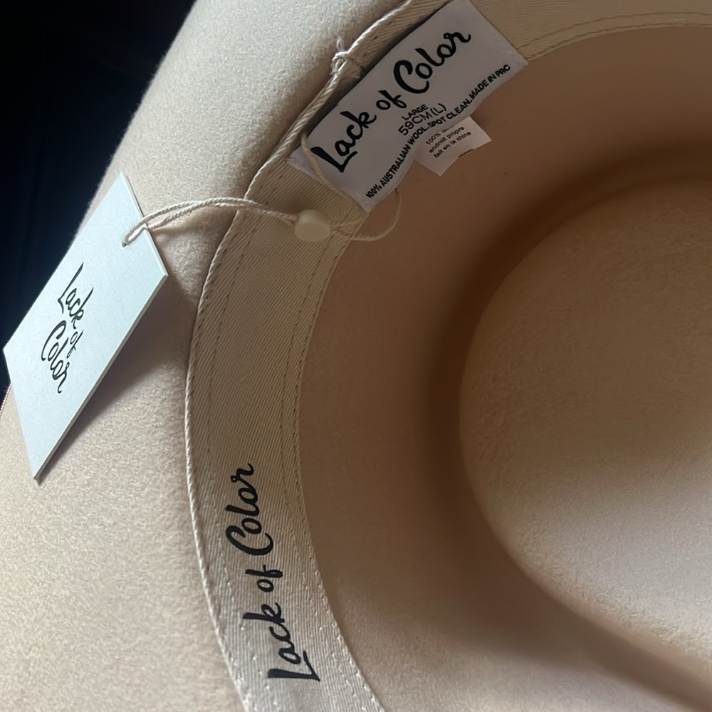 Lack Of Color Cream Wide-Brimmed Hat - Picture 8 of 10